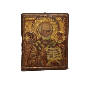 Старинная икона «Николай Чудотворец», 19-ый век, Россия карточка