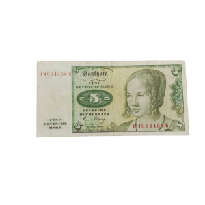 5 марок, 1960 год, ФРГ карточка